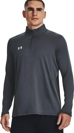 Under Armour Mens Team Tech 1/4 Zip Loose Royal Blue Long Sleeve Shirt, Stealth Gray / White, S