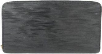 Louis Vuitton Pre-owned Wallets, female, Black, Size: ONE SIZE Pre-owned Long wallet (bi-fold)