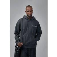 Flaneur Double Logo Washed Hoodie