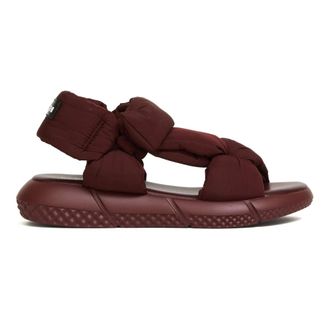 Elena Iachi Flat Sandals, female, Red, Size: 7 US Sporty Nylon Sandal