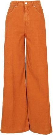 Department Five Wide Trousers, female, Brown, W26, Elegant Palazzo Trousers