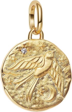 Pandora Pendants & Charms - Schwalbe Medaillon-Charm 14 Karat - multi - Pendants & Charms for ladies