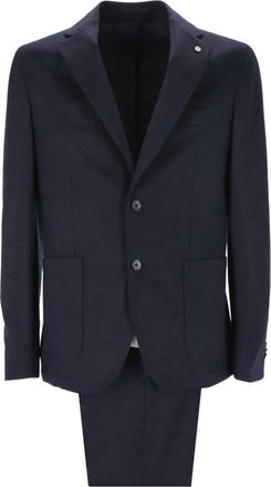 L.B.M. 1911 Completo monopetto in lana - Blu