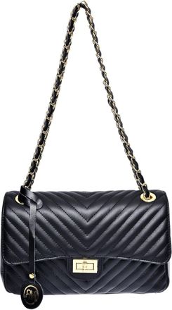 Roberta M Zwart Rundleer Tas