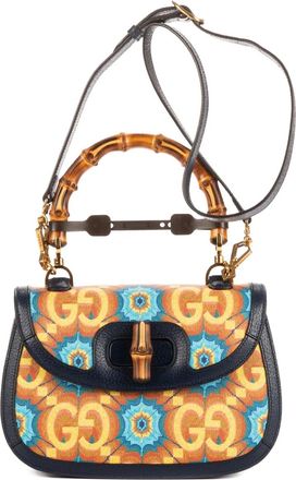 Gucci Borsa tote Bamboo con stampa - Arancione