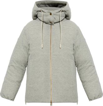 Moncler Piumino Vivante in lana - - Jackets - Donna - Grigio - XL