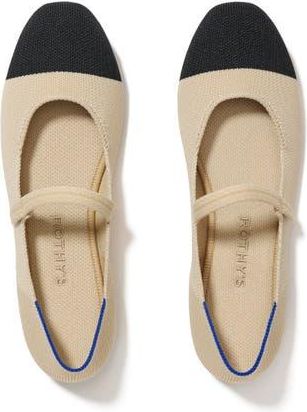 Rothy's The Square Mary Jane in Cream Captoe at Nordstrom, Size 11.5