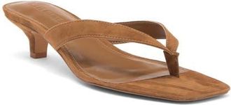 Steve Madden Tracie Flip Flop in Chestnut Suede at Nordstrom, Size 8