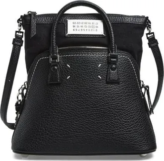 Maison Margiela Mini 5AC Classique Leather Handheld Bag in Black at Nordstrom