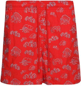 Vilebrequin Mistral Hermit Crabs-print swim shorts - men - Recycled Polyamide - XXXL - Red