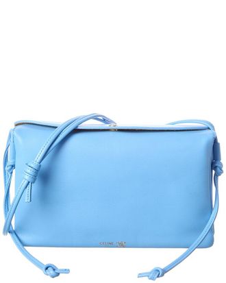 Celine Celine Logo Leather Clutch