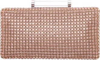 Nina Gracious Crystal Clutch in Pearl Rose at Nordstrom