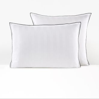 La Redoute Interieurs Kussensloop in gewassen satijnkatoen, Victor, gestreept