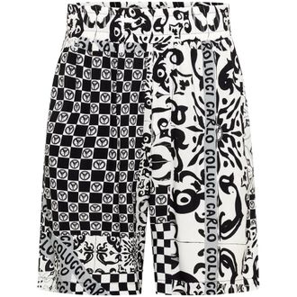 Carlo Colucci Carlo Colucci, Casual Shorts, male, Black, Size: XL Shorts - Mosaic Legacy