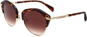 Rag & Bone RNB1080/G/S 0086 3X Havana Gold/Brown Pink Gradient