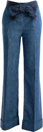 Valentino Garavani Denim Bottoms Medium Blue Denim