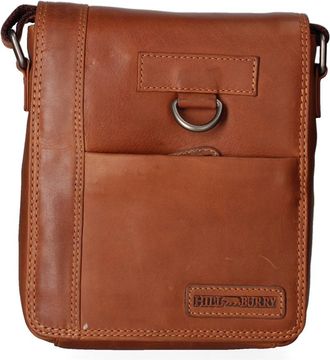 Hill Burry schoudertas Heren COGNAC