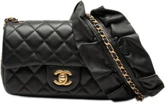 Chanel Pre-owned Cross Body Bag - Dames - Vintage Schoudertas - Zwart - ONE Size - Leer - Vintage