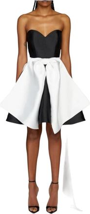 Doris S Korte Jurk met Overskirt - Dames - Avondkleed - Zwart - S - Kleedjes