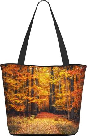 AOOEDM Autumn Trees Ladies Shopping Bag 13x11x7in.The Perfect ValentineS Day Gift.It Is The Best ValentineS Day Gift For Mom, Daughter, Wife,Etc