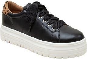 Linea Paolo Jill Platform Sneaker in Black/Cognac-Black at Nordstrom Rack, Size 6