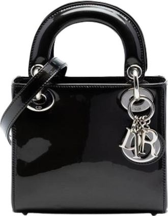 Dior Pre-owned Lady Dior - Dames - Vintage Handtas - Zwart - ONE Size - Leer - Vintage