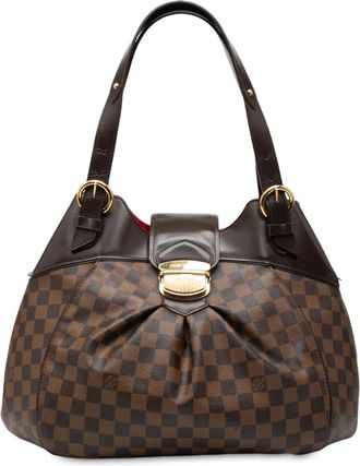 Louis Vuitton Borsa a spalla Sistina GM in tela Damier Eb&egrave;ne 2010 - Marrone
