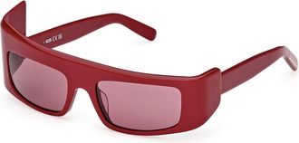 GCDS GD0043 66S Mens Sunglasses Red Size 53