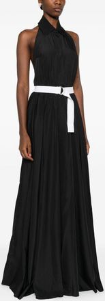 Norma Kamali Womens Sleeveless Long Dress - Black - Size 2XS