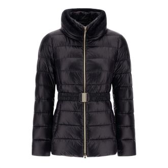 Herno Womens Claudia Nylon Ultralight Jacket In Black
