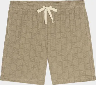 Rails Men & apos;s Nova Terry Diamond-Jacquard Drawstring Shorts