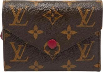 Louis Vuitton Pre-owned Vintage Canvas Portemonnee - Dames - Vintage Accessoires - Bruin - ONE Size - Vintage