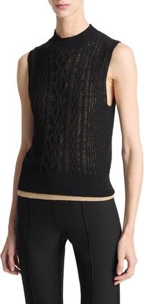 Vince Cable Double Layer Wool-Blend Shell