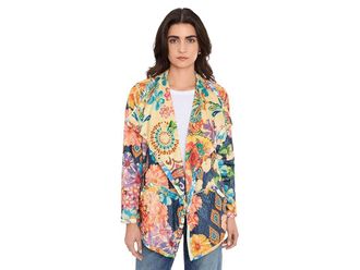 Johnny Was Joan Wrap Binded Sherpa Jacket (Reversible) Womens Sweatshirt Zaria : 2XL, Polyester