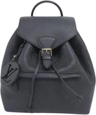 Louis Vuitton Pre-owned Monogram Empreinte Rugzak - Dames - Vintage Rugzakken - Zwart - ONE Size - Leer - Vintage