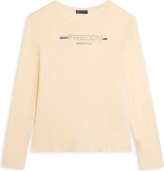 Freddy T-shirt da donna a manica lunga con fondo stondato