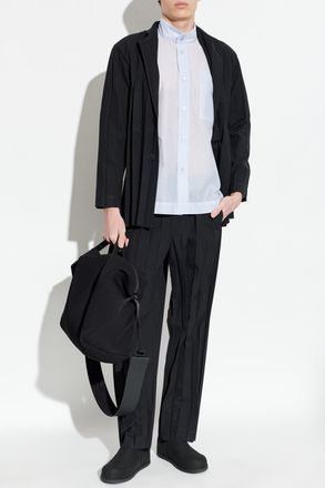 Homme Pliss&eacute; Issey Miyake Pleated Trousers, Mens, Black