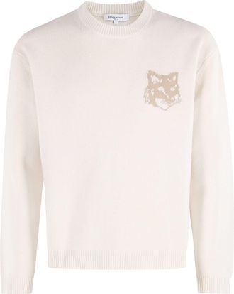 Maison Kitsuné Fox Head Intarsia Merino Jumper