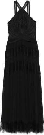 Ermanno Scervino Abito lungo in pizzo - Nero