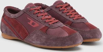 Diesel D-Mile-Flat sneakers with suede overlays - Sneakers - Woman - Red