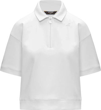 K-Way Lozany Interlock Polo - Dames - Polos - Wit - S - Katoen - Tops