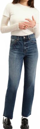 Daze Sundaze High Rise Vintage Straight Jeans In Blue