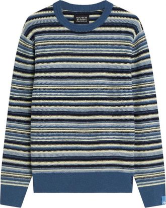 Scotch & Soda Pull - Heren - Ronde hals truien - Veelkleurig - L - Truien & Vesten