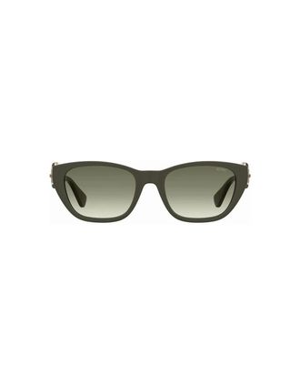 Moschino Womens Moschino Buckle Arms Matte Dark Green Sunglasses - Size: ONE size