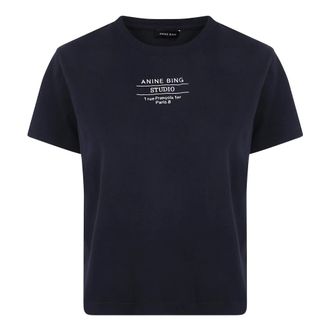 Anine Bing Shelley Tee Studio - - Tops - Donna - Nero - M