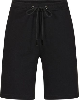 Iceberg Slim fit katoenfleece Bermuda shorts - Heren - Korte Broeken - Zwart - L - Katoen - Korte Broeken