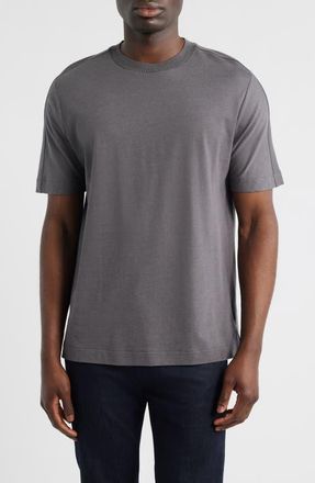 BOSS Taut Crewneck Top in Medium Grey at Nordstrom, Size Xx-Large