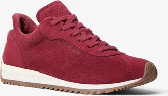 Michael Kors Rhodes Suede and Leather Trainer
