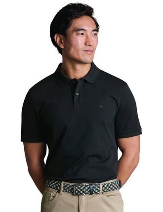 CHARLES TYRWHITT Short Sleeve Cotton Stretch Pique Polo in Black at Nordstrom, Size Xx-Large