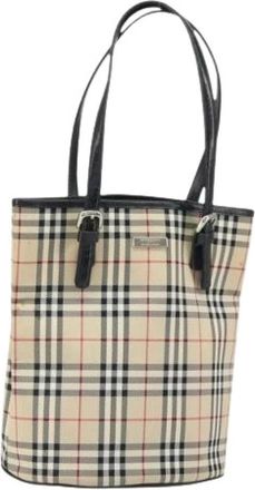 Burberry Pre-owned Tote Bags, female, Beige, Size: ONE SIZE Pre-owned Vintage Tote Bag